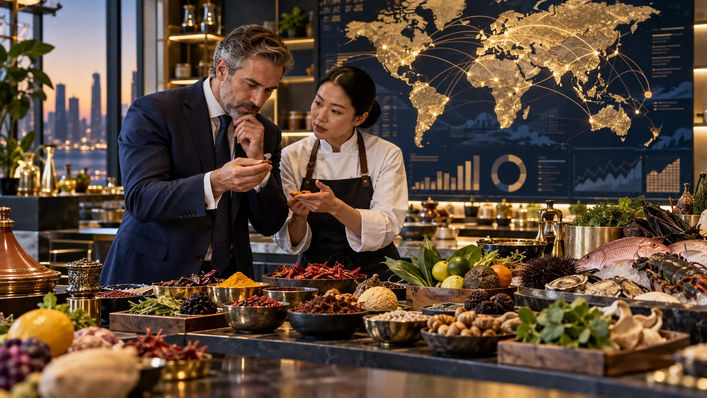 Mapas de Sabores e Inteligência de Mercado Internacional