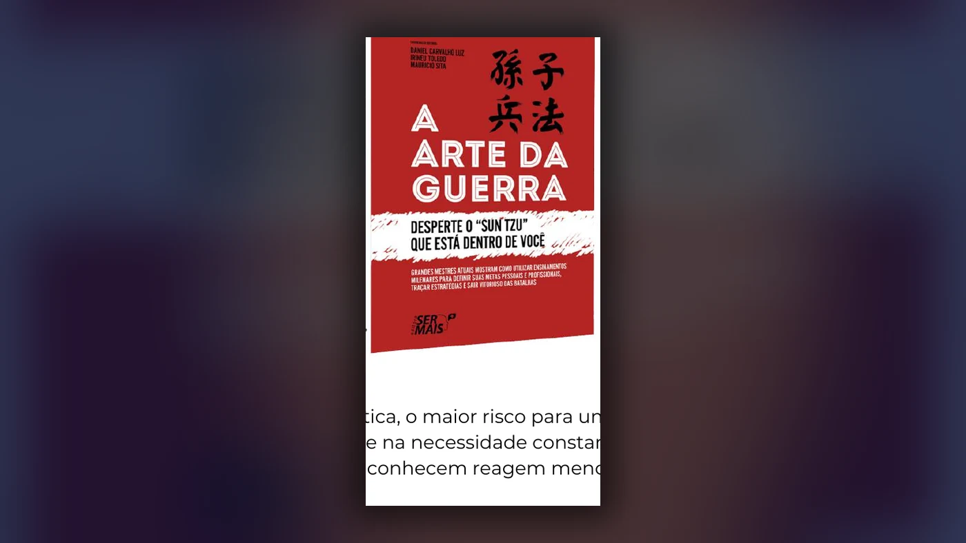 Capa do livro A Arte da Guerra, de Sun Tzu