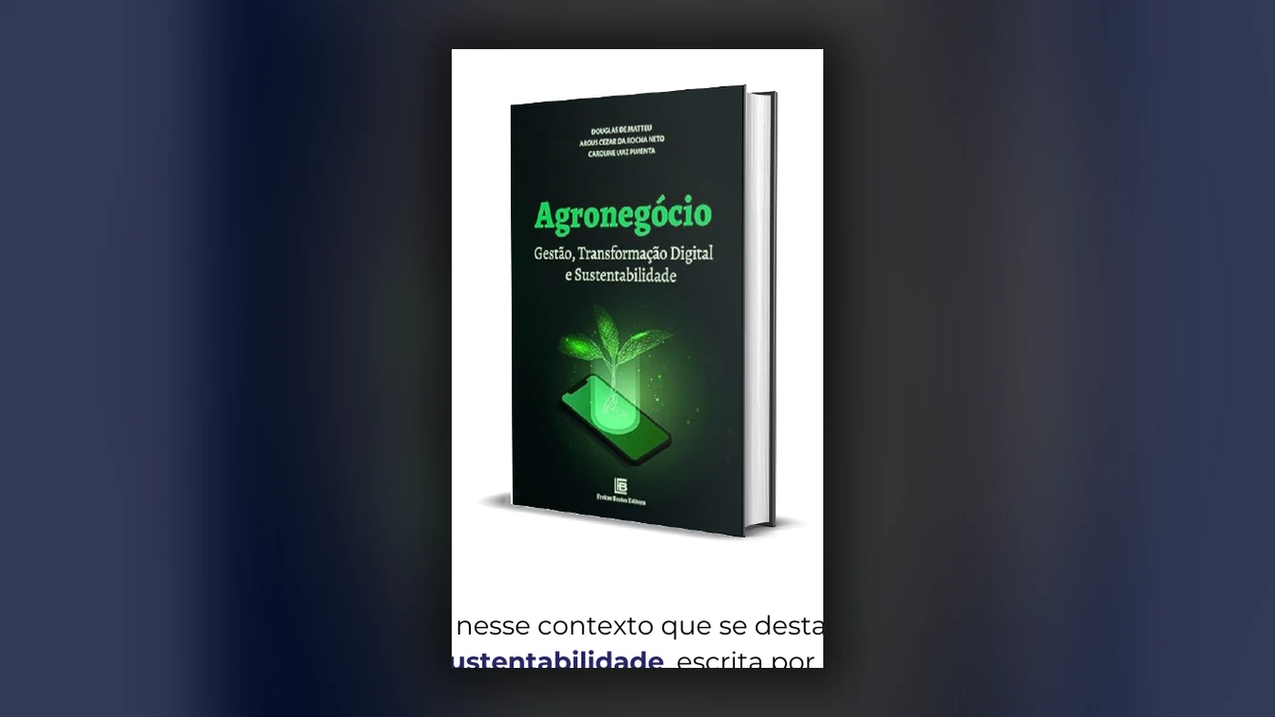 Capa do livro Agronegócio, Gestão, Transformação Digital e Sustentabilidade